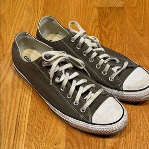 Converse Men's Charcoal Canvas Sneakers